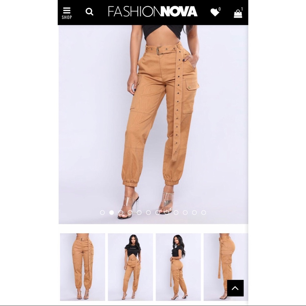 FLASH SALE 🚨Fashion Nova belted joggers- NEW!